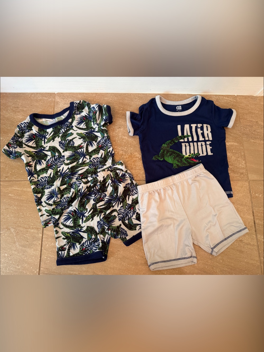 3T Super soft Kids 2sets tropical pajama sets